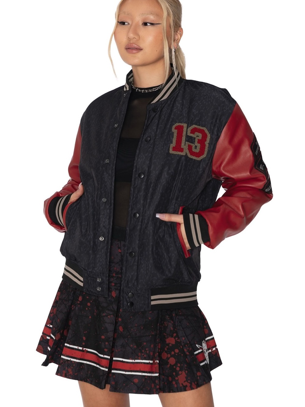 Blackmilk Clothing - Friday the 13th Varsity Jacket - Size XS